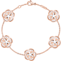 歐米茄FLOWER 手鏈/手鐲, 18K玫瑰金, 立體圓形珍珠母貝 - B43BGA0204005