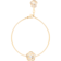Omega Flower Bracelet, 18K yellow gold, Mother-of-pearl cabochon - B603BB0700105