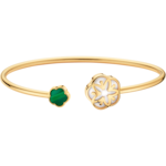 歐米茄FLOWER 手鏈/手鐲, 18K黃金, 凸圓形孔雀石, 立體圓形珍珠母貝 - B603BB0700102
