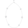 Omega Flower Collar, Oro blanco de 18 qt, Cabujón de nácar - N603BC0700505