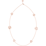 Omega Flower Necklace, 18K red gold, Mother-of-pearl cabochon - N603BG0700105