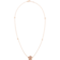 Omega Flower Necklace, 18K red gold, Carnelian cabochon - N603BG0700205