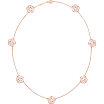 Omega Flower Necklace, 18K red gold, Mother-of-pearl cabochon - N80BGA0204005