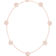 Omega Flower Necklace, 18K red gold, Mother-of-pearl cabochon - N80BGA0204005