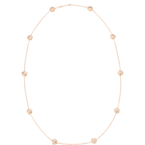 Omega Flower Necklace, 18K red gold, Mother-of-pearl cabochon - N81BGA0204005