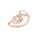 Omega Flower Ring, 18 K Rotgold, Perlmutt-Cabochon - R603BG07002XX