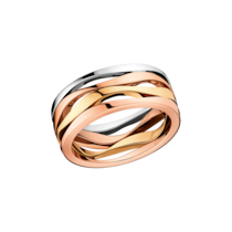Ladymatic Ring, 18K red gold, 18K white gold, 18K yellow gold - R50BNA05001XX