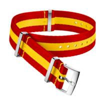 NATO strap - Polyamide 3-stripe red and yellow strap - 031CWZ013390