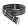 Bracelete NATO - Bracelete em poliamida preta e cinzenta com 5 faixas - 031Z017955