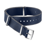 Cinturino NATO - Cinturino in poliammide blu con bordi grigi - 031CWZ007885