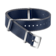 Ремешок NATO - Полиамидный ремешок синего цвета с серой каймой - 031CWZ007885
