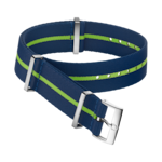 Bracelete NATO - Bracelete em poliamida azul com faixa verde - 031CWZ014693
