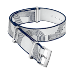 NATO-Armband - Weiß-blaues Polyamidarmband - 031Z019138