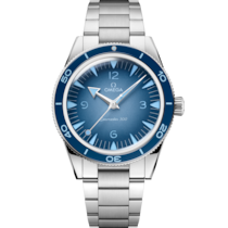 Blue dial watch on Steel case with Steel bracelet - Seamaster 300 41 mm, steel on steel - 234.30.41.21.03.002