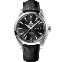 Seamaster 43 mm, steel on leather strap - 231.13.43.22.01.002