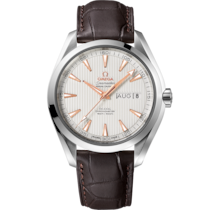 Seamaster 43 mm, steel on leather strap - 231.13.43.22.02.003