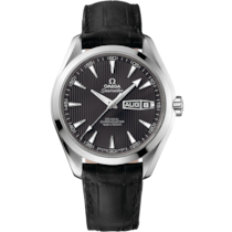 Seamaster 43 mm, steel on leather strap - 231.13.43.22.06.001