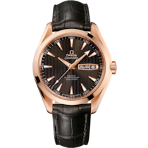 Seamaster Aqua Terra 150M 43 mm, red gold on leather strap - 231.53.43.22.06.001