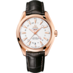 Seamaster 43 mm, red gold on leather strap - 231.53.43.22.02.001