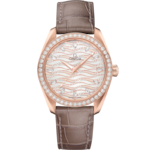 Seamaster 38 mm, Sedna™ gold on leather strap - 220.58.38.20.99.006