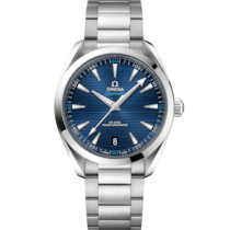 Blue dial watch on Steel case with Steel bracelet - Seamaster Aqua Terra 150M 41 mm, steel on steel - 220.10.41.21.03.001