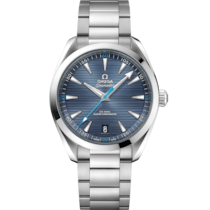 Blue dial watch on Steel case with Steel bracelet - Seamaster Aqua Terra 150M 41 mm, steel on steel - 220.10.41.21.03.002
