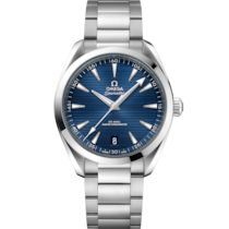 Blue dial watch on Steel case with Steel bracelet - Seamaster Aqua Terra 150M 41 mm, steel on steel - 220.10.41.21.03.004