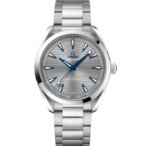 Grey dial watch on Steel case with Steel bracelet - Seamaster Aqua Terra 150M 41 mm, steel on steel - 220.10.41.21.06.001