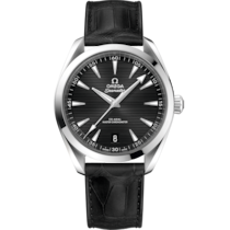 海馬 Aqua Terra 150米系列 41毫米, 不鏽鋼錶殼 於 皮革錶帶 - 220.13.41.21.01.001