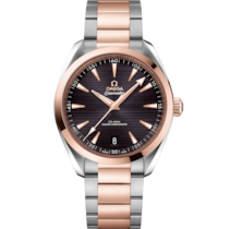 灰色錶盤腕錶，不鏽鋼-Sedna™金錶殼錶殼，襯以不鏽鋼-Sedna™金錶鏈 bracelet - 海馬 Aqua Terra 150米系列 41毫米, 不鏽鋼-Sedna™金錶殼 於 不鏽鋼-Sedna™金錶鏈 - 220.20.41.21.06.001