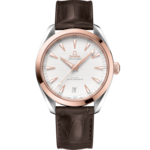 Seamaster 41 mm, Sedna™ gold on leather strap - 220.23.41.21.02.001