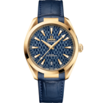 Seamaster 41 mm, yellow gold on leather strap - 522.53.41.21.03.001