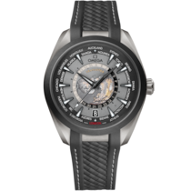 Grey dial watch on Titanium case with Rubber strap - Seamaster Aqua Terra 150M 43 mm, titanium on rubber strap - 220.92.43.22.99.001