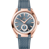 海馬 Aqua Terra 150米系列 41毫米, Sedna™金錶殼 於 橡膠錶帶 - 220.52.41.21.03.002