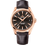 Seamaster 41.5 mm, red gold on leather strap - 231.53.42.21.06.002