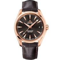 Seamaster Aqua Terra 150M 41.5 mm, red gold on leather strap - 231.53.42.21.06.002
