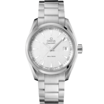 Silver dial watch on Steel case with Steel bracelet - Seamaster Aqua Terra 150M 38.5 mm, steel on steel - 231.10.39.60.02.001