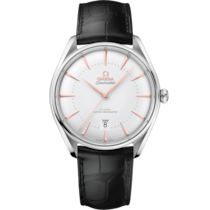 Seamaster 39.5 mm, steel on leather strap - 511.13.40.20.02.001