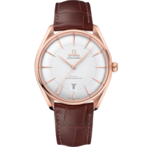 Seamaster 39.5 mm, Sedna™ gold on leather strap - 511.53.40.20.02.001