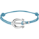 海馬 手鏈/手鐲, 淺藍色繩帶, 不鏽鋼 - B607ST0000405