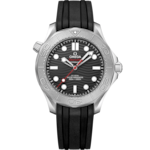 Seamaster 42 มม., สตีล บน สายนาฬิกายาง - 210.32.42.20.01.002
