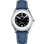 Seamaster 39.5 mm, steel on leather strap - 522.32.40.20.01.001