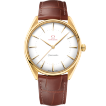 Seamaster Olympic Official Timekeeper 39.5 mm, yellow gold on leather strap - 522.53.40.20.04.001