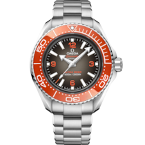 Grey dial watch on O-MEGASTEEL case with O-MEGASTEEL bracelet - Seamaster Planet Ocean 6000M 45 mm, O-MEGASTEEL on O-MEGASTEEL - 215.30.46.21.06.001