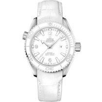 海馬 Planet Ocean 600米系列 37.5毫米, 不鏽鋼錶殼 搭配 皮革錶帶 - 232.33.38.20.04.001