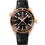 Seamaster 43.5 mm, red gold on leather strap - 232.63.44.22.01.001