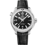 Seamaster 39.5 mm, steel on leather strap with rubber lining - 215.18.40.20.01.001