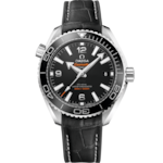 Seamaster 39.5 mm, steel on leather strap with rubber lining - 215.33.40.20.01.001