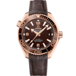 Seamaster 39,5 mm, ouro Sedna™ em bracelete em pele com forro de borracha - 215.63.40.20.13.001