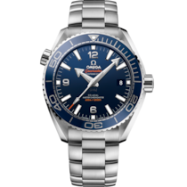 Orologio con quadrante Blu e cassa in Acciaio corredato di Seamaster Planet Ocean 600M 43,5 mm, acciaio su acciaio - 215.30.44.21.03.001 - Acciaio bracelet
